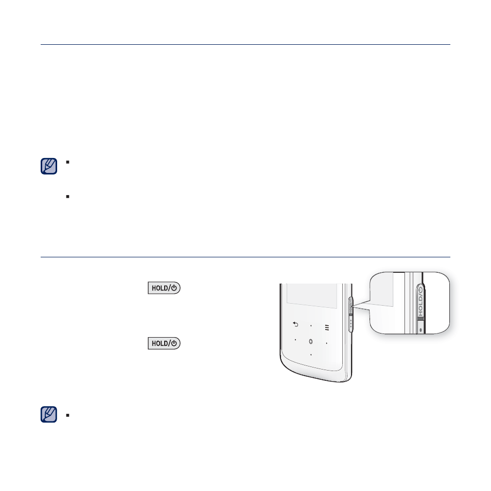 Caring for the battery, Turning the power on & off | Samsung YP-Q2JCB-XAA User Manual | Page 18 / 106