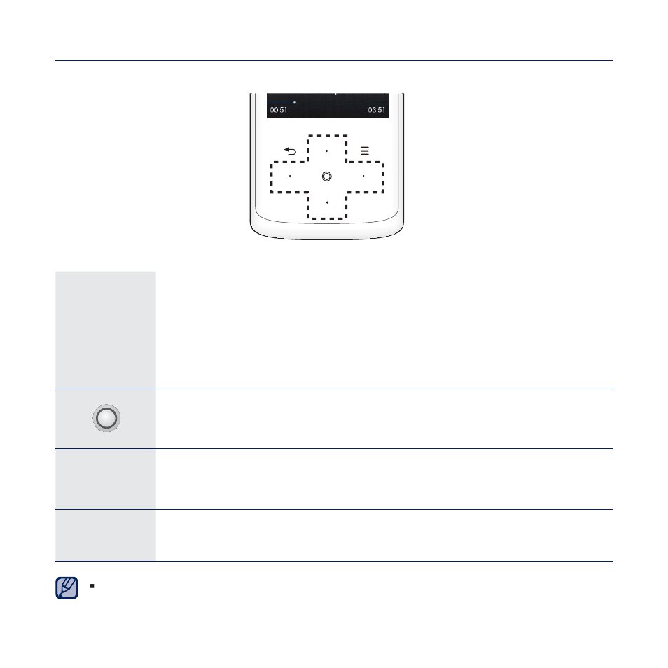 Touch buttons for playback control | Samsung YP-Q2JCB-XAA User Manual | Page 38 / 106