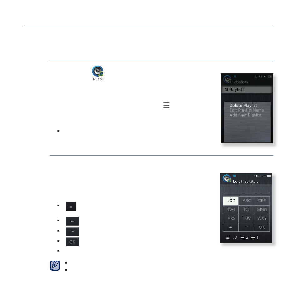 Creating a playlist on your mp3 player | Samsung YP-Q2JCB-XAA User Manual | Page 39 / 106