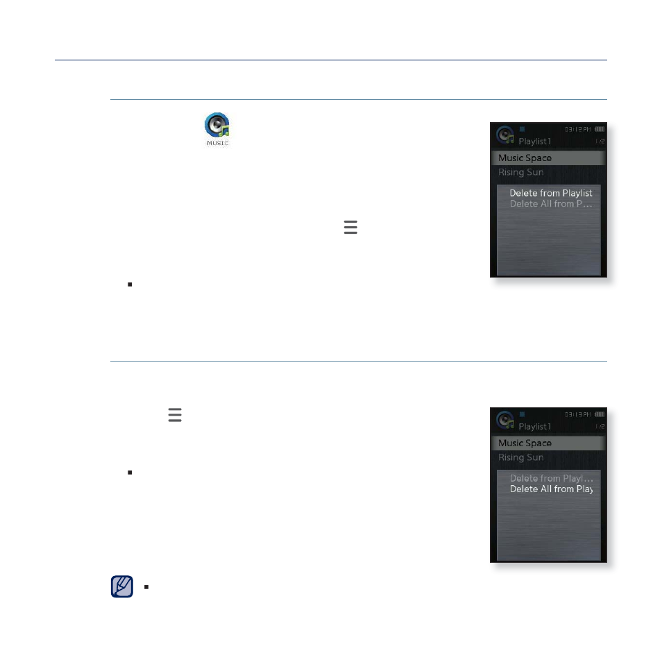 Creating a playlist on your mp3 player (continued) | Samsung YP-Q2JCB-XAA User Manual | Page 42 / 106