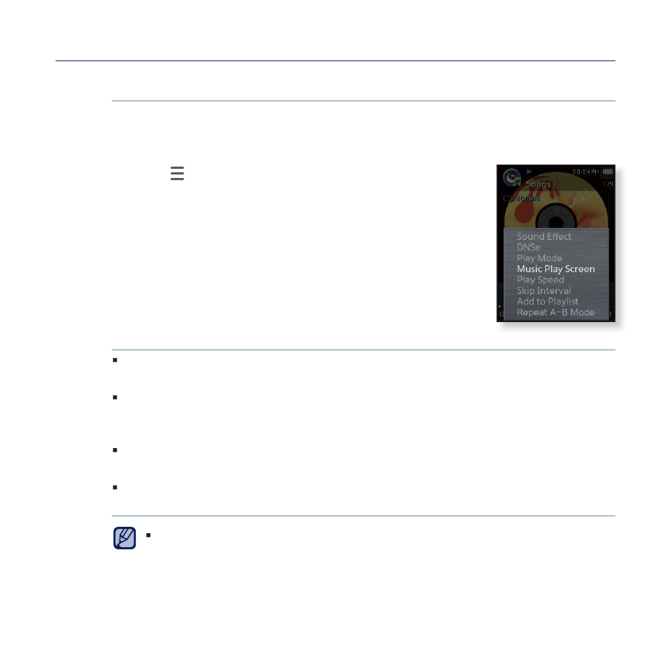 Using the music menu (continued) | Samsung YP-Q2JCB-XAA User Manual | Page 47 / 106