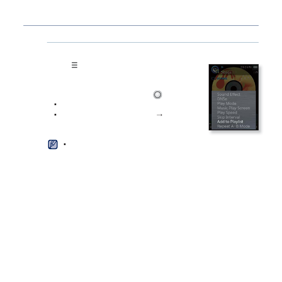 Using the music menu (continued) | Samsung YP-Q2JCB-XAA User Manual | Page 49 / 106