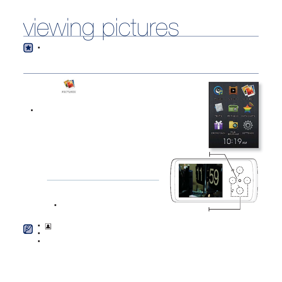 Viewing pictures | Samsung YP-Q2JCB-XAA User Manual | Page 56 / 106