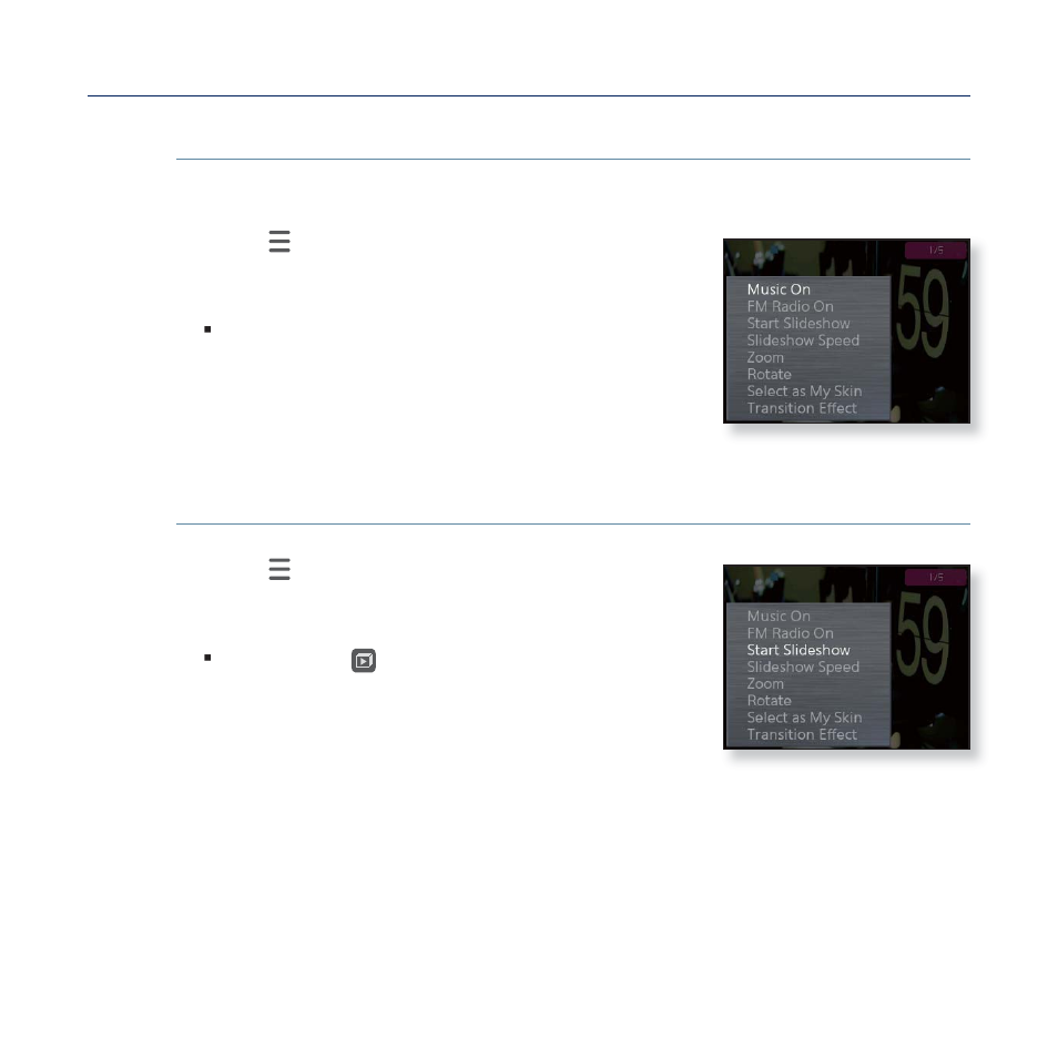 Using the picture menu | Samsung YP-Q2JCB-XAA User Manual | Page 58 / 106