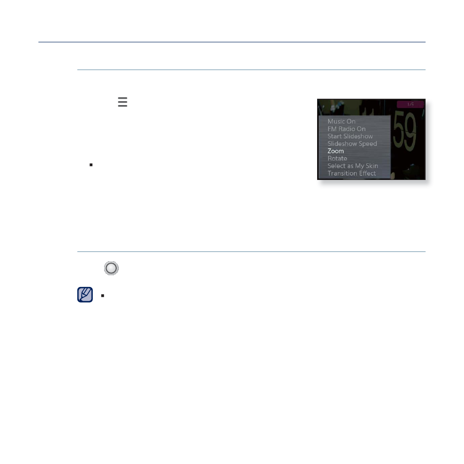 Using the picture menu (continued) | Samsung YP-Q2JCB-XAA User Manual | Page 60 / 106