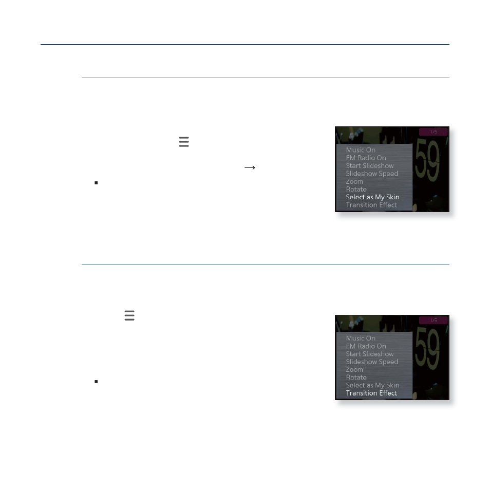Using the picture menu (continued) | Samsung YP-Q2JCB-XAA User Manual | Page 62 / 106