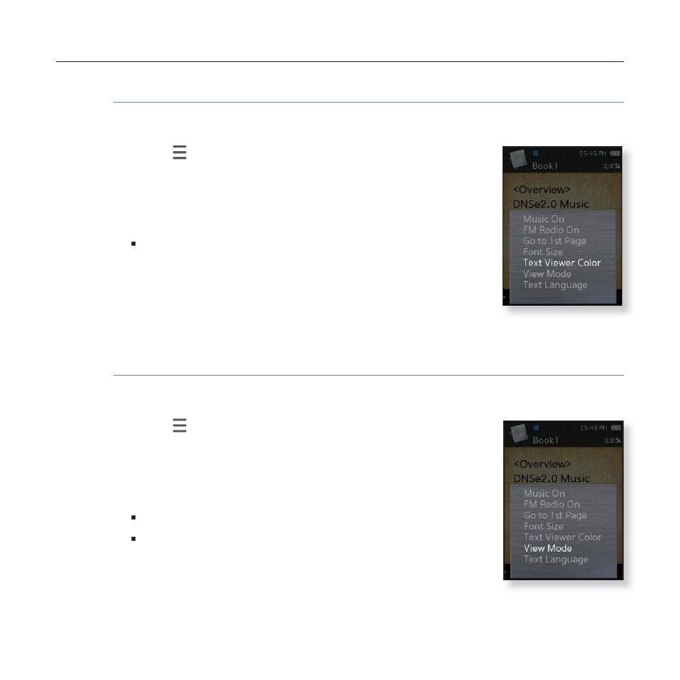 Using the text menu (continued) | Samsung YP-Q2JCB-XAA User Manual | Page 66 / 106