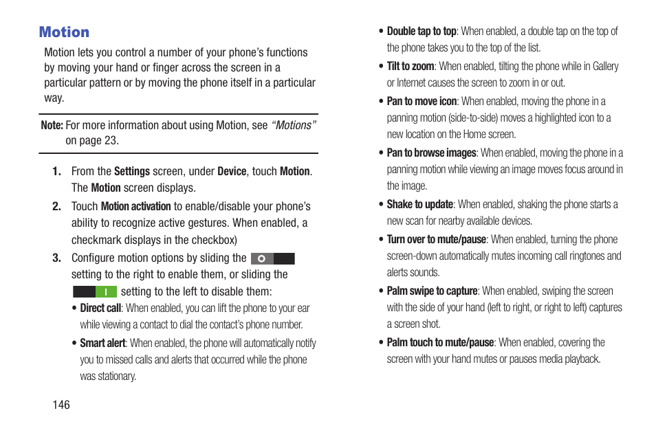 Motion | Samsung SCH-R530RWBMTR User Manual | Page 152 / 213