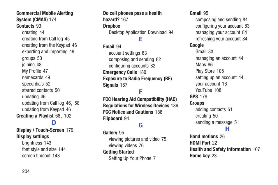 Samsung SCH-R530RWBMTR User Manual | Page 210 / 213