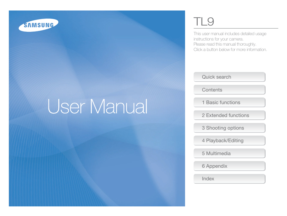 Samsung EC-TL9ZZPBA-US User Manual | 95 pages