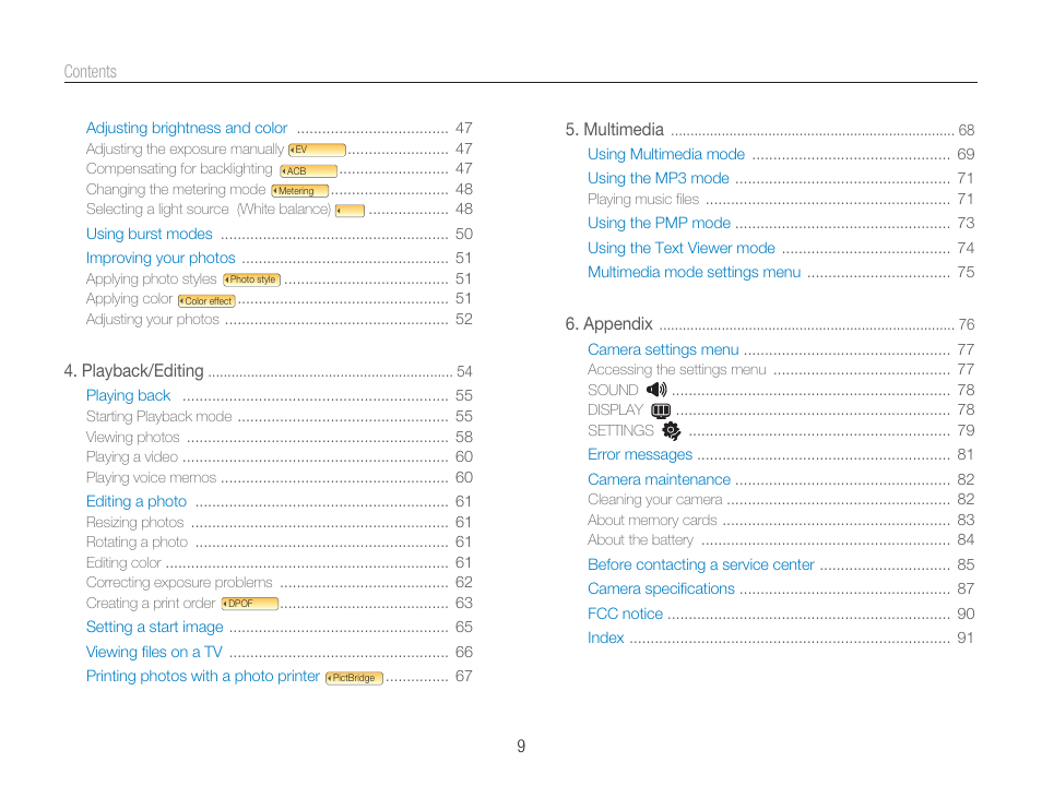 Samsung EC-TL9ZZPBA-US User Manual | Page 10 / 95