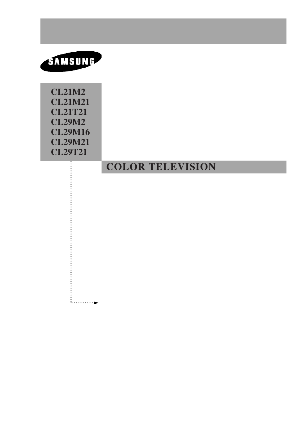 Samsung CL29T21FQ2XXAP User Manual | 61 pages