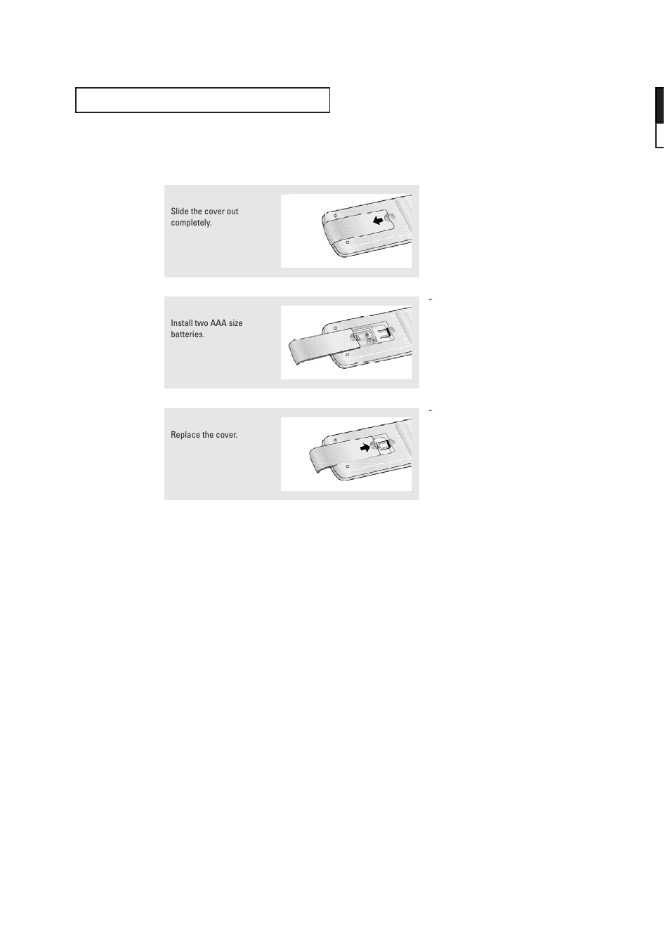 Installing batteries in the remote control | Samsung CL29T21FQ2XXAP User Manual | Page 10 / 61