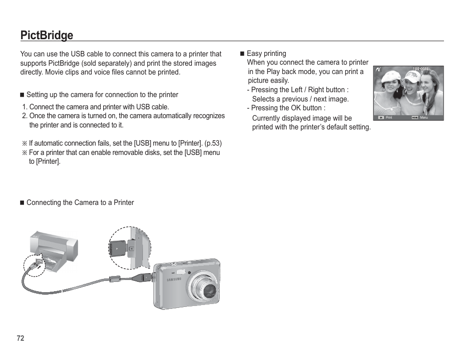 Pictbridge | Samsung EC-SL102BBP-US User Manual | Page 73 / 98