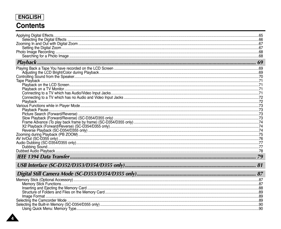 Samsung SC-D353-XAP User Manual | Page 8 / 128