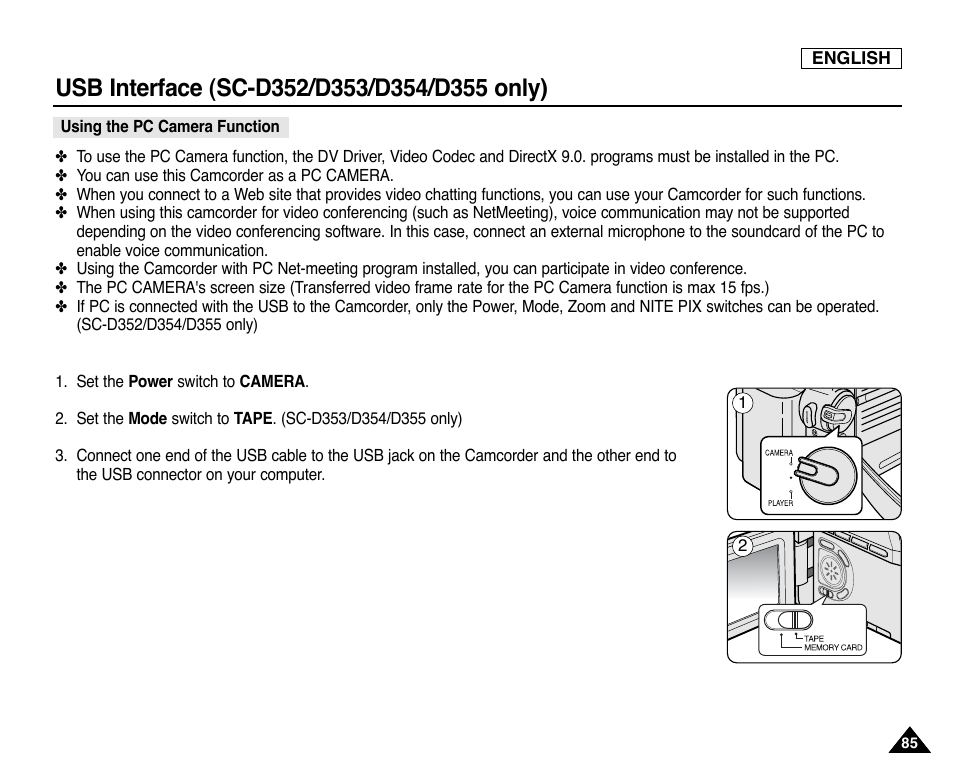 Samsung SC-D353-XAP User Manual | Page 89 / 128