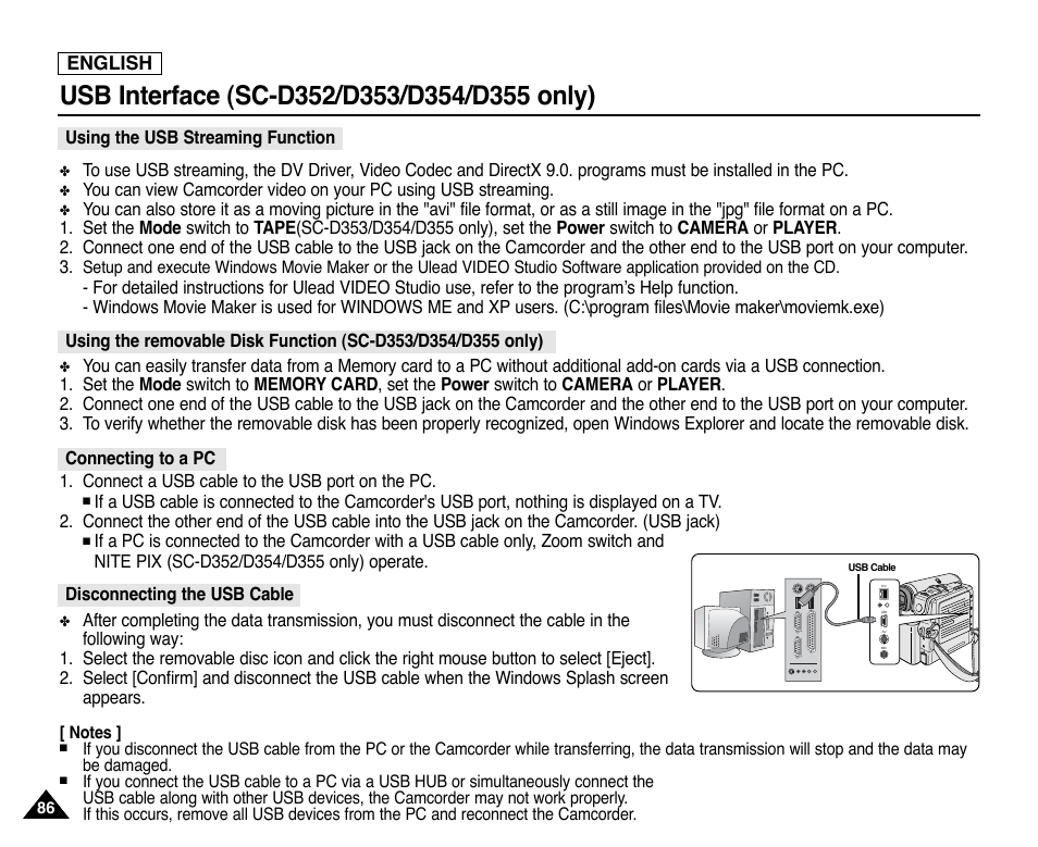 Samsung SC-D353-XAP User Manual | Page 90 / 128