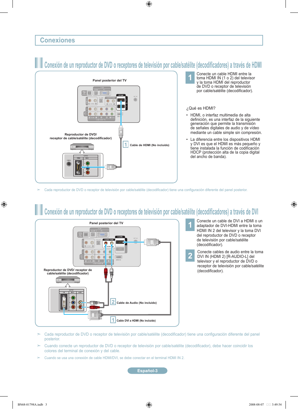 Conexiones | Samsung LN32A300J1DXZA User Manual | Page 27 / 37