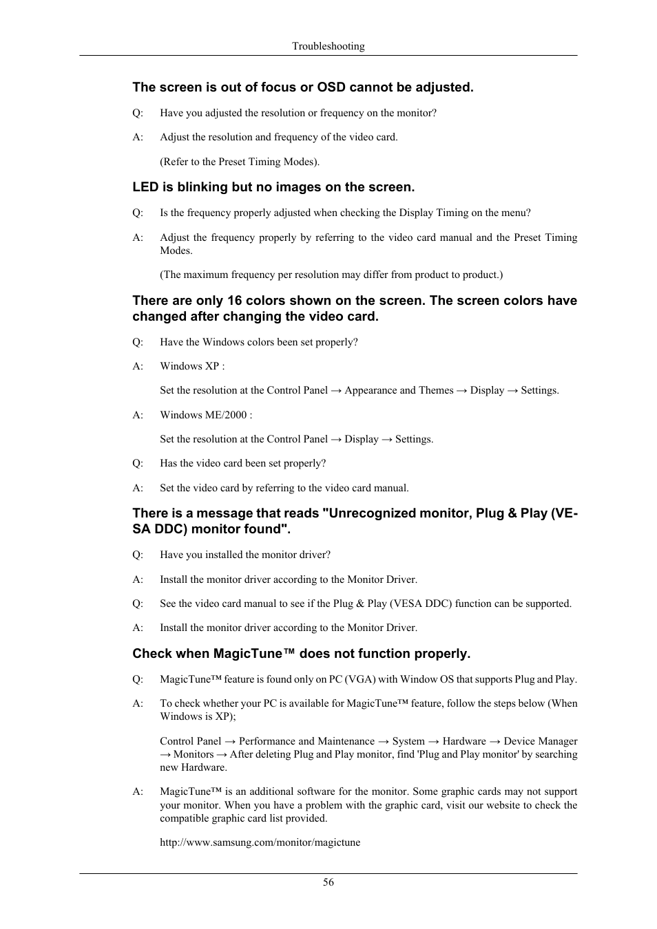 Samsung LS19MYBRB7-XAC User Manual | Page 54 / 76