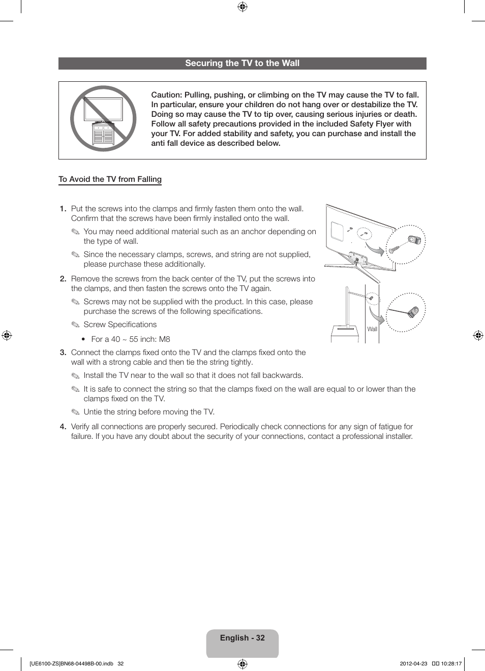 Samsung UN46ES6100GXZE User Manual | Page 32 / 69