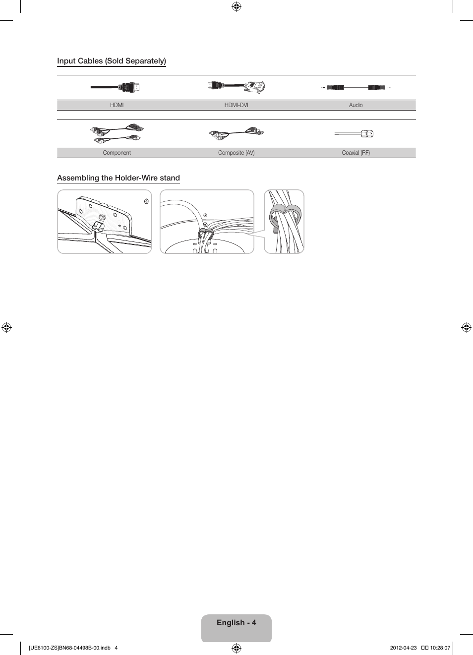 Samsung UN46ES6100GXZE User Manual | Page 4 / 69