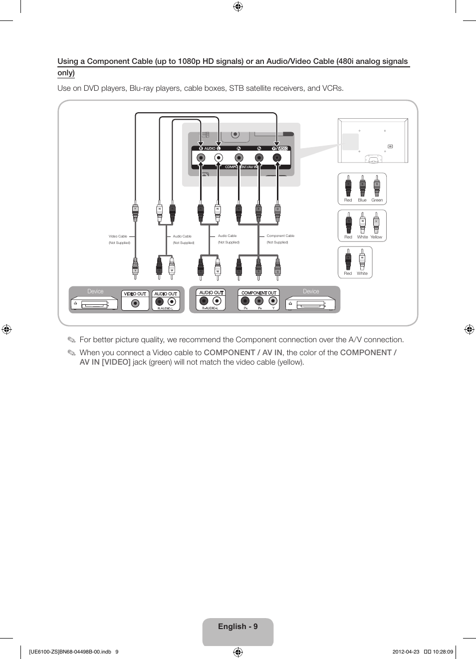 Samsung UN46ES6100GXZE User Manual | Page 9 / 69