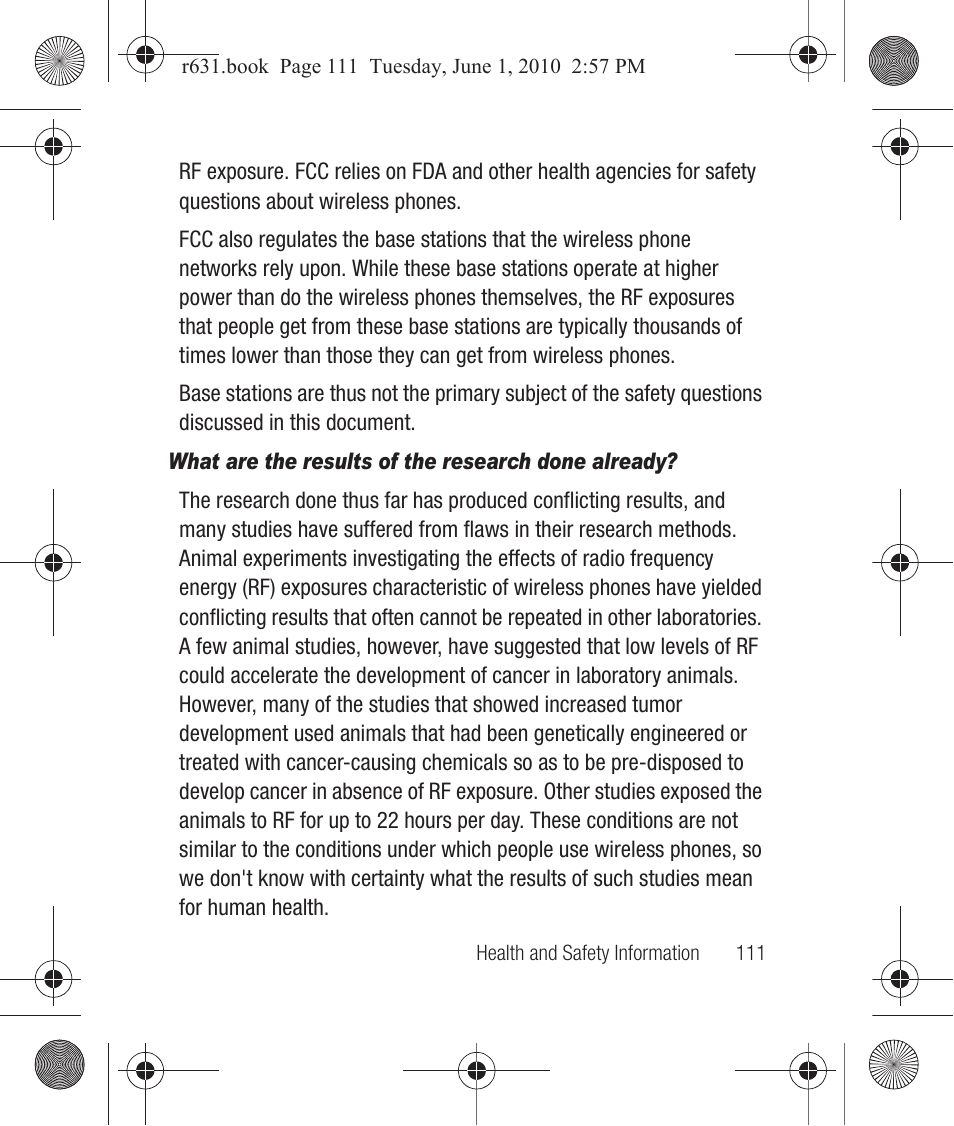 What are the results of the research done already | Samsung SCH-R631LBAXAR User Manual | Page 115 / 165