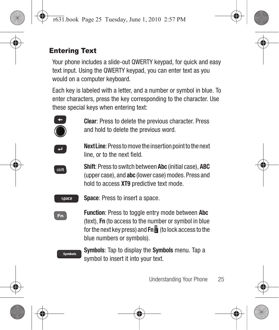 Entering text | Samsung SCH-R631LBAXAR User Manual | Page 29 / 165