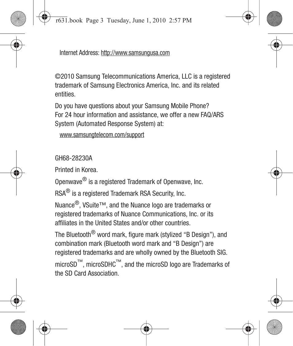 Samsung SCH-R631LBAXAR User Manual | Page 3 / 165
