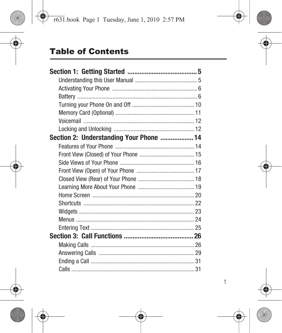 Samsung SCH-R631LBAXAR User Manual | Page 5 / 165