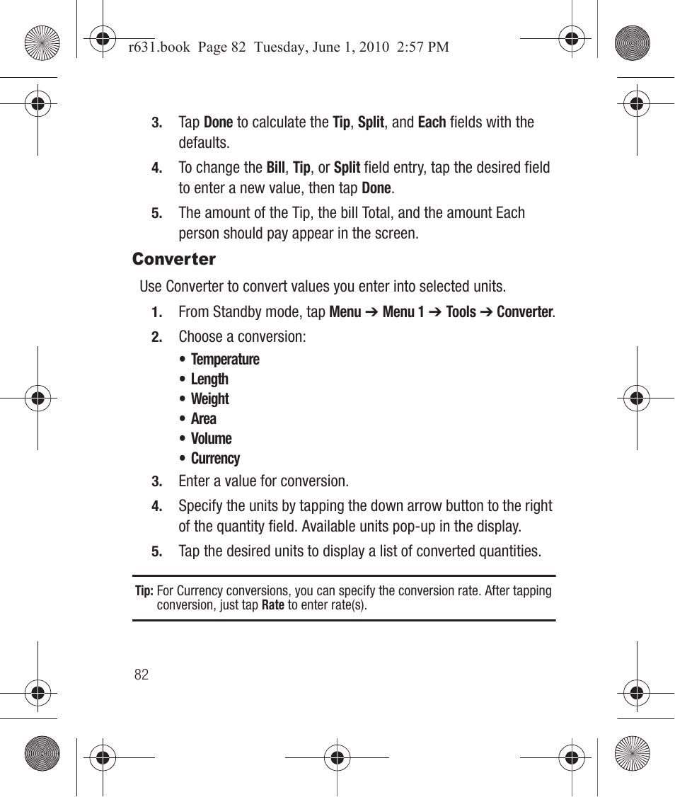 Converter | Samsung SCH-R631LBAXAR User Manual | Page 86 / 165