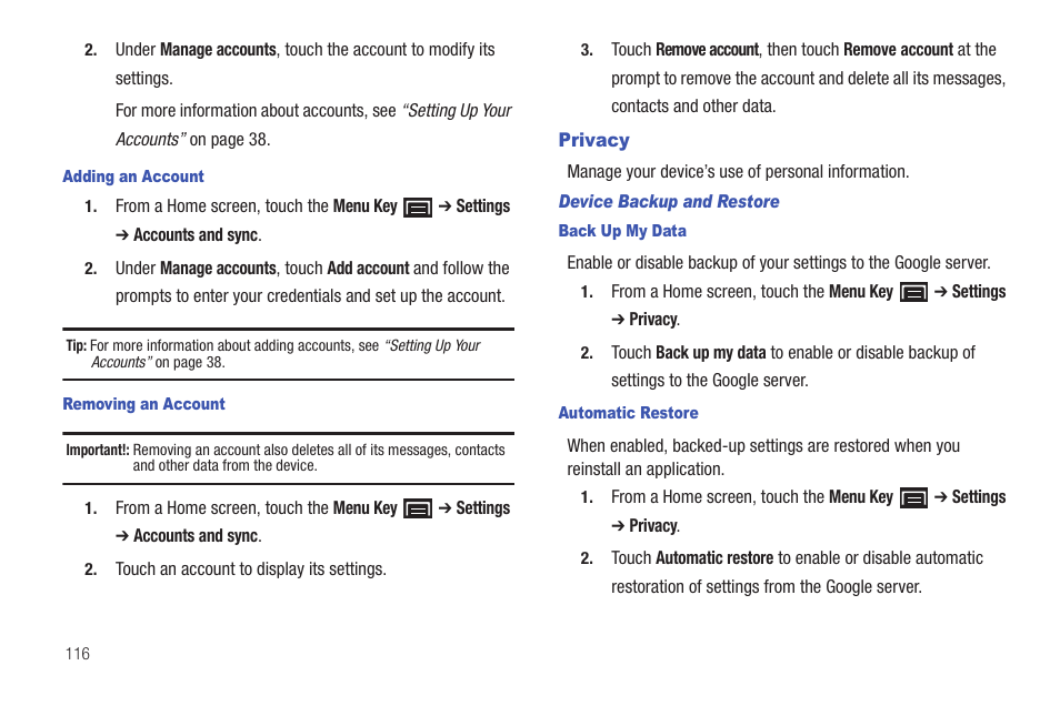 Privacy | Samsung YP-G70CW-XAX User Manual | Page 120 / 174