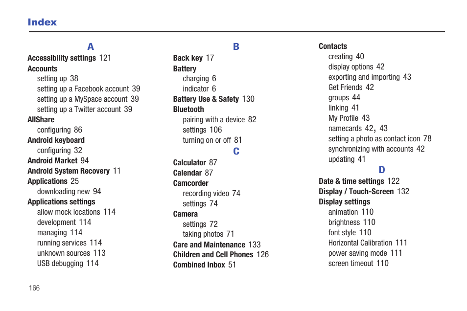 Index | Samsung YP-G70CW-XAX User Manual | Page 170 / 174