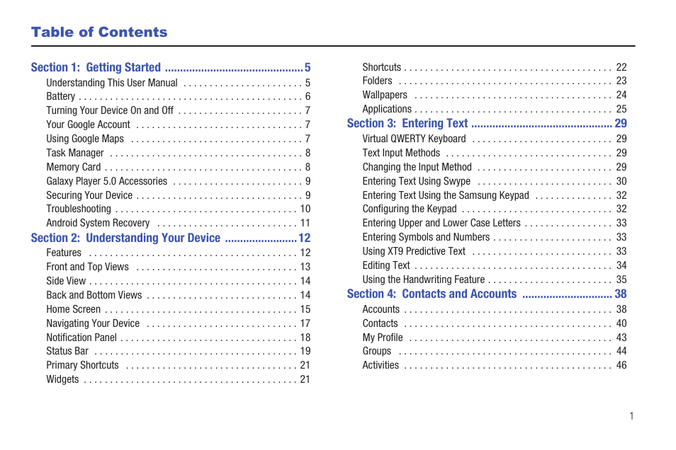Samsung YP-G70CW-XAX User Manual | Page 5 / 174