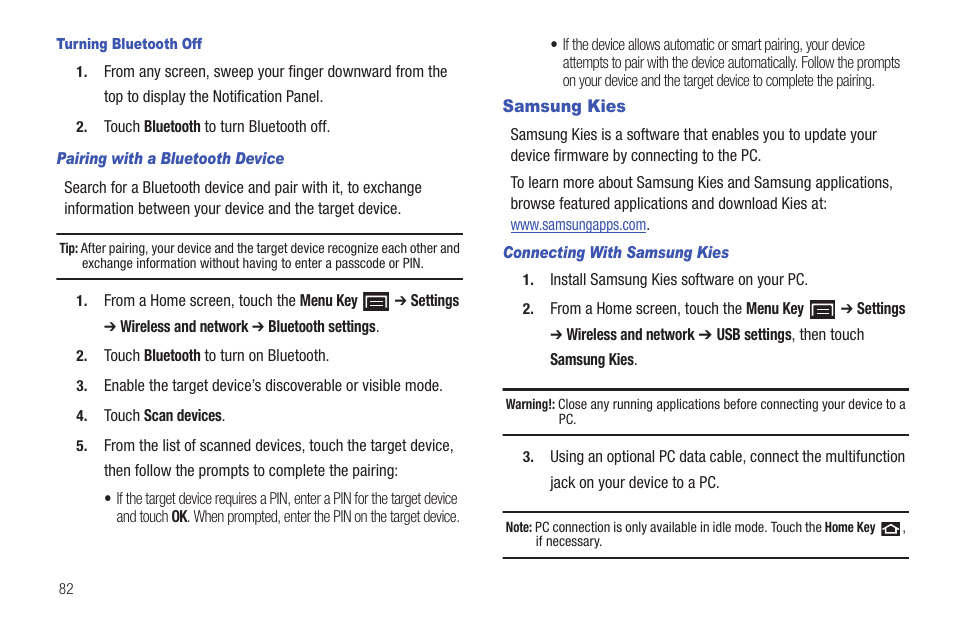 Samsung kies | Samsung YP-G70CW-XAX User Manual | Page 86 / 174