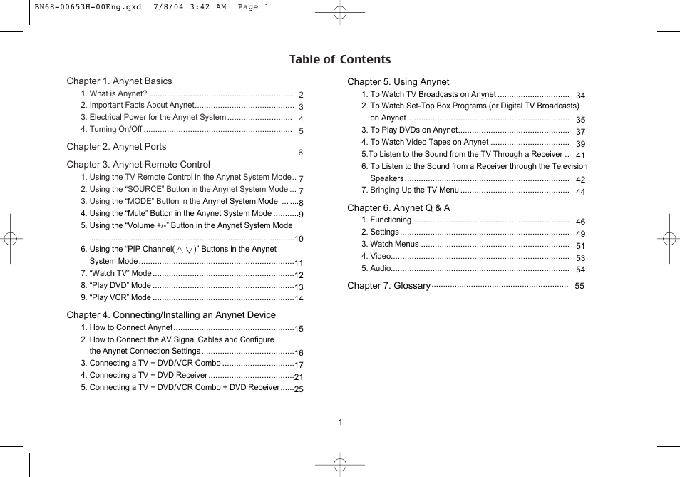 Samsung LTP326WX-XAC User Manual | Page 2 / 56