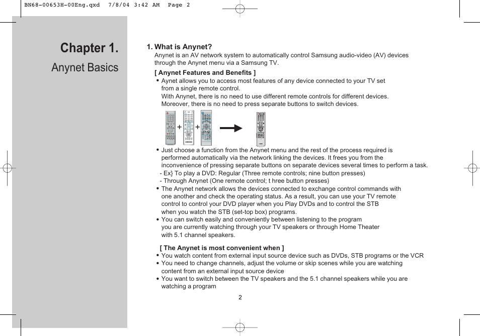 Chapter 1. anynet basics, What is anynet, Chapter 1 | Anynet basics | Samsung LTP326WX-XAC User Manual | Page 3 / 56