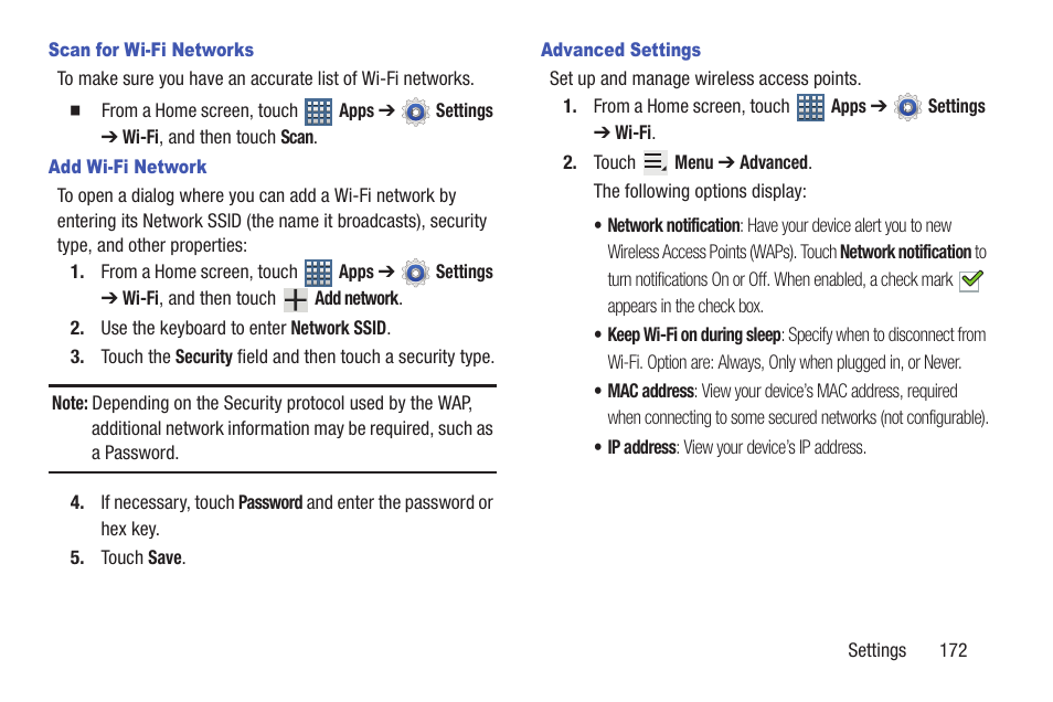 Samsung GT-P7510FKYXAR User Manual | Page 177 / 258