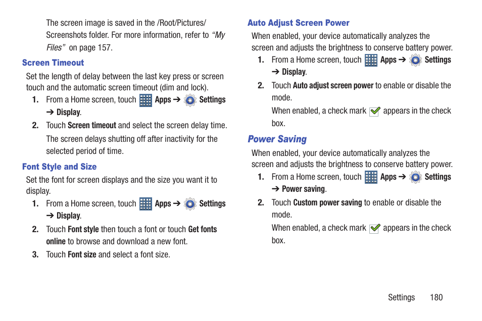 For more information, refer to “power | Samsung GT-P7510FKYXAR User Manual | Page 185 / 258