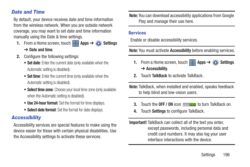 For more information, refer to | Samsung GT-P7510FKYXAR User Manual | Page 201 / 258