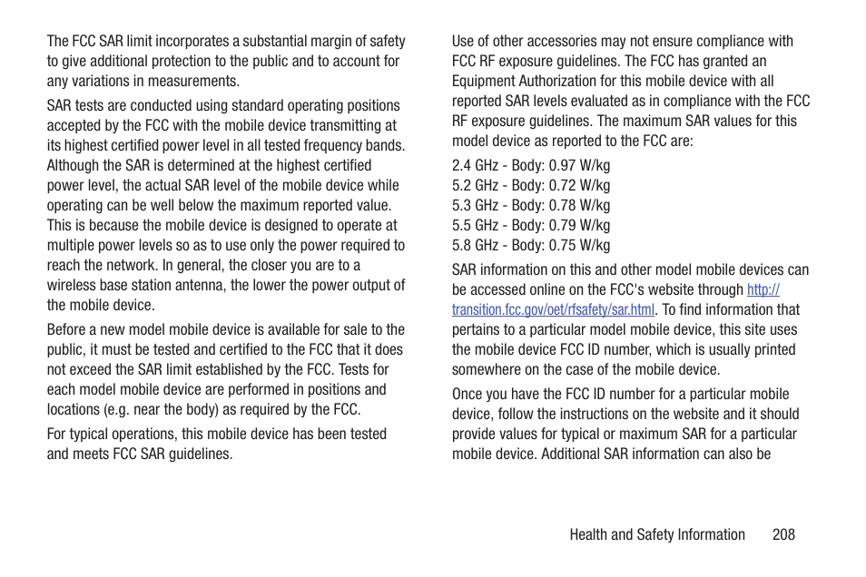 Samsung GT-P7510FKYXAR User Manual | Page 213 / 258