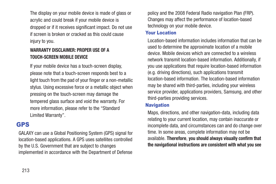 Samsung GT-P7510FKYXAR User Manual | Page 218 / 258