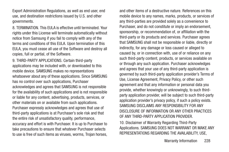 Samsung GT-P7510FKYXAR User Manual | Page 233 / 258