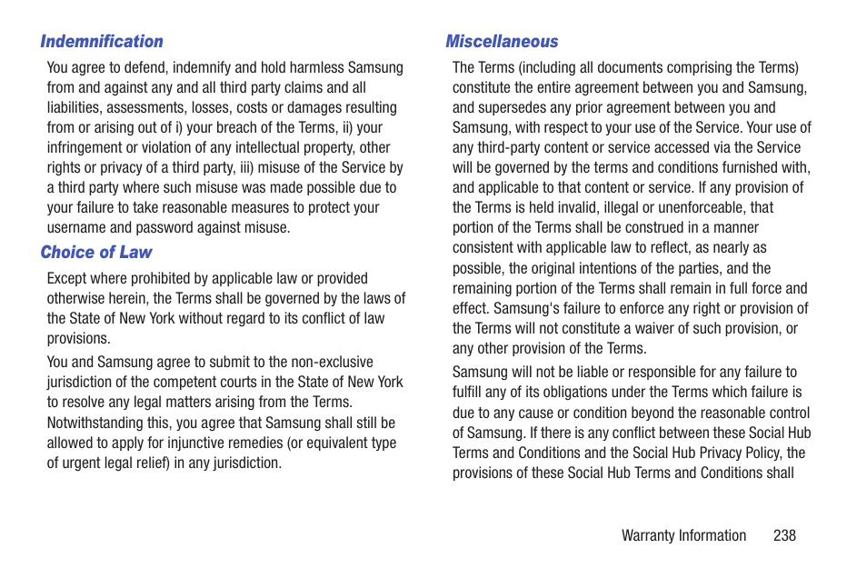 Samsung GT-P7510FKYXAR User Manual | Page 243 / 258