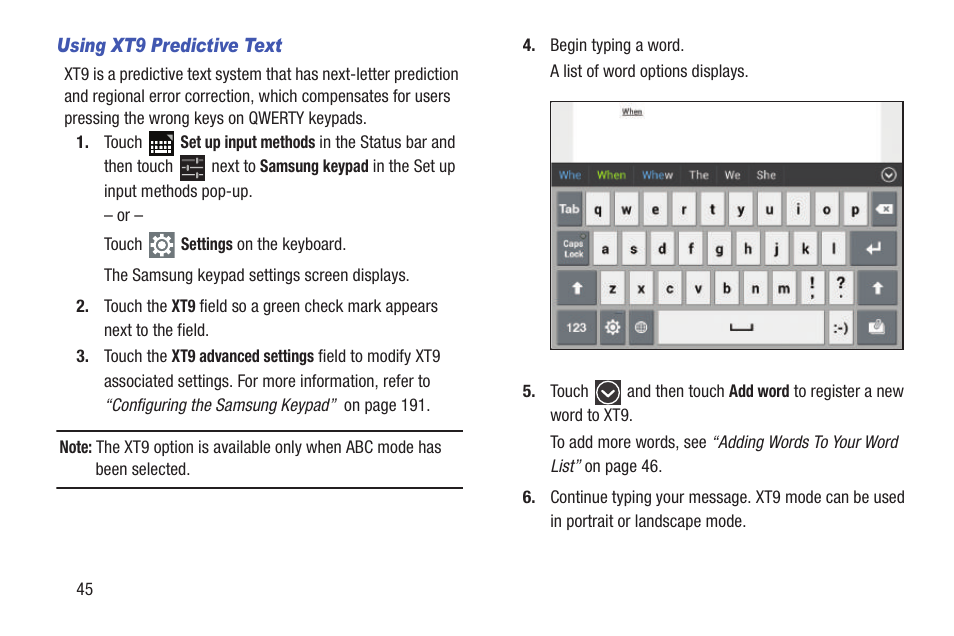 Samsung GT-P7510FKYXAR User Manual | Page 50 / 258