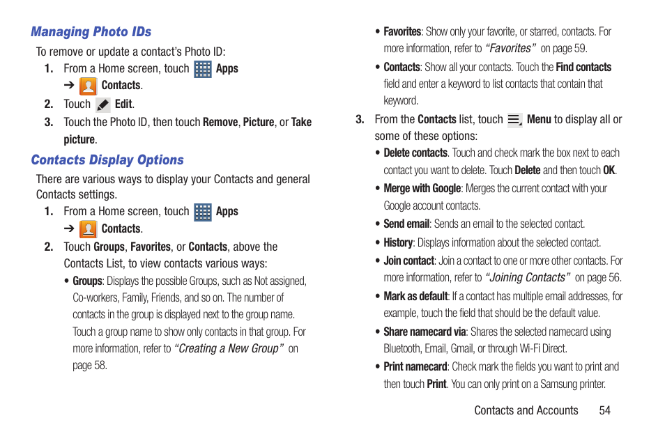 Samsung GT-P7510FKYXAR User Manual | Page 59 / 258