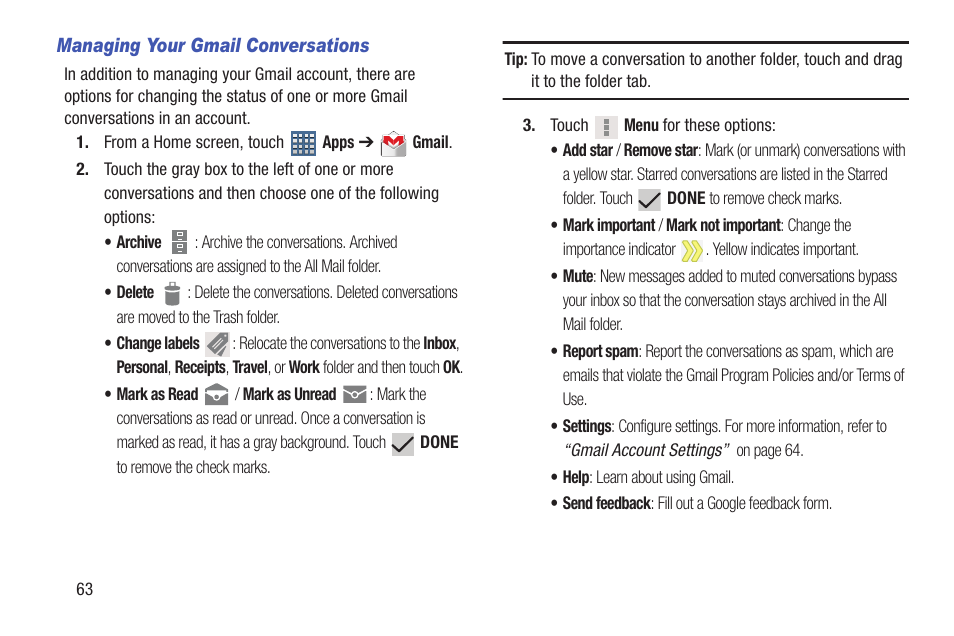 Samsung GT-P7510FKYXAR User Manual | Page 68 / 258