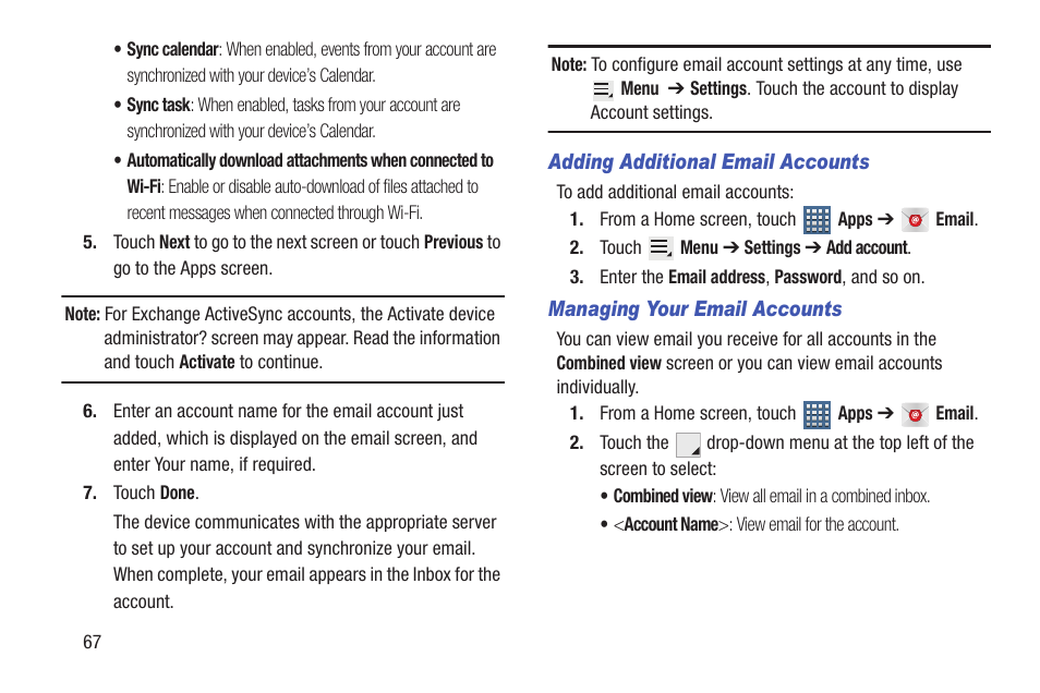 Samsung GT-P7510FKYXAR User Manual | Page 72 / 258