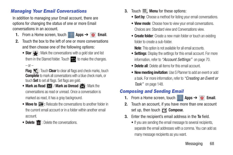 Samsung GT-P7510FKYXAR User Manual | Page 73 / 258