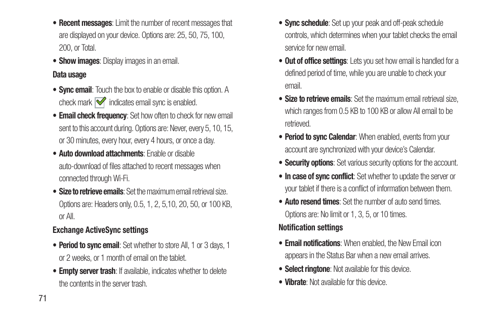 Samsung GT-P7510FKYXAR User Manual | Page 76 / 258